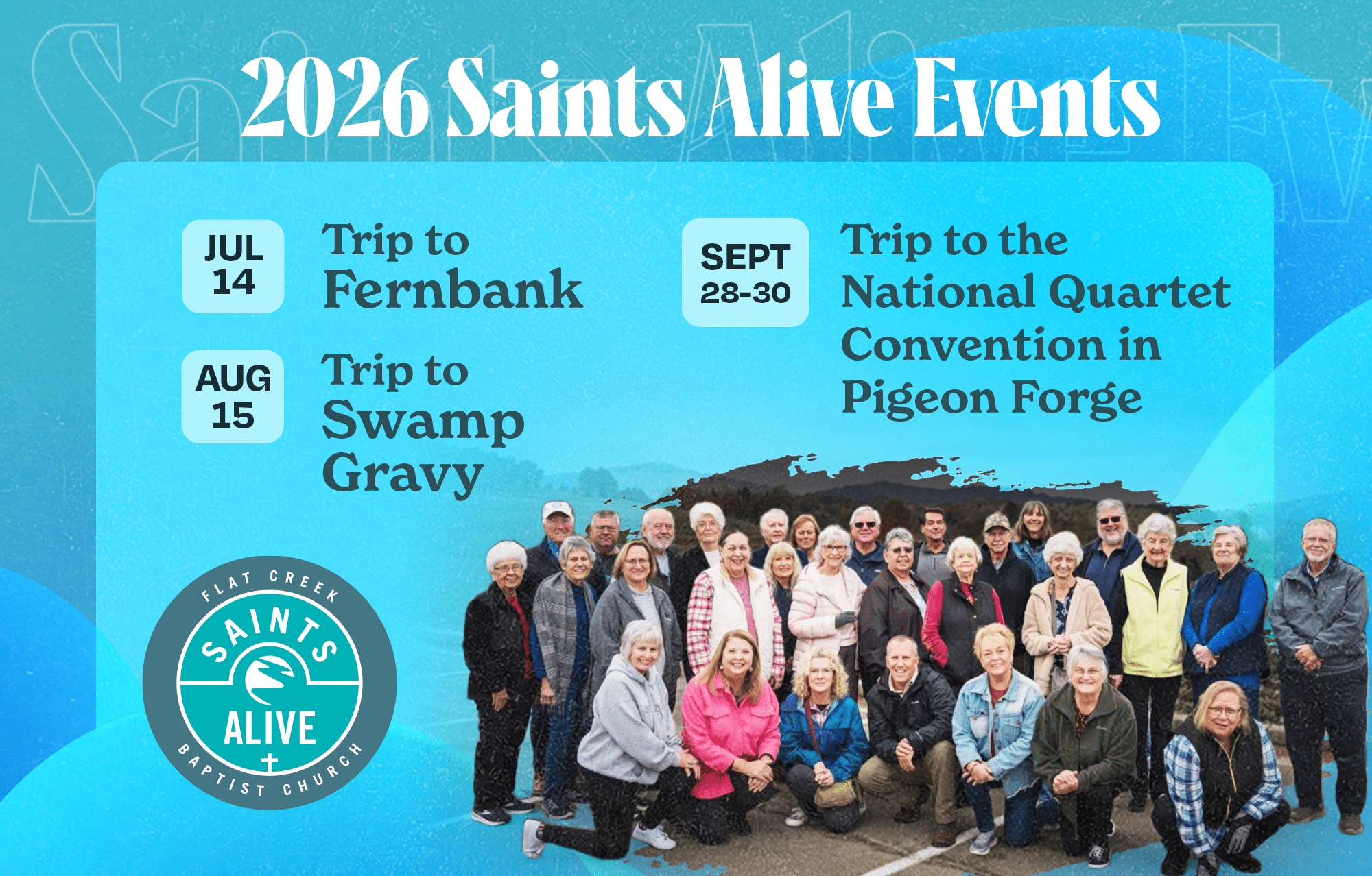 Fernbank Day Trip – Saints Alive